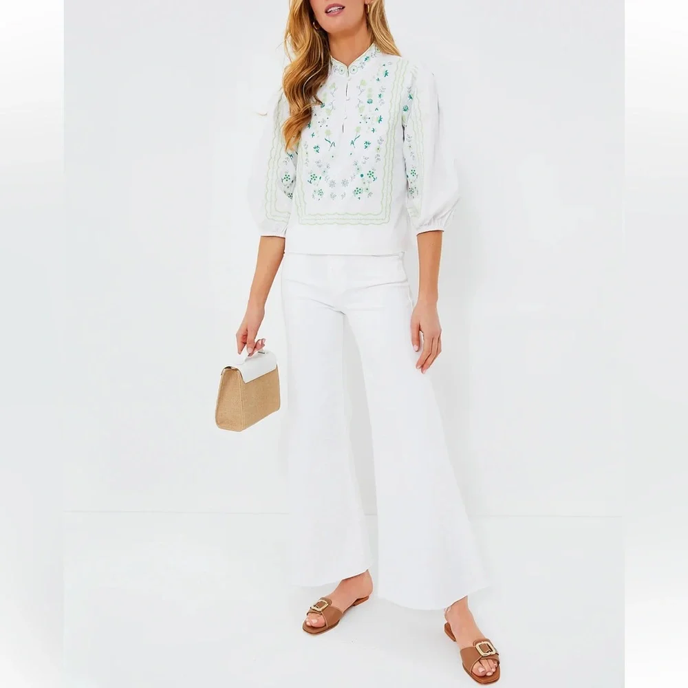 HYACINTH HOUSE Green Embroidery Erin Blouse - Picture 3 of 12